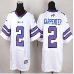 New Buffalo Bills #2 Dan Carpenter White Men Stitched NFL New Elite Jersey