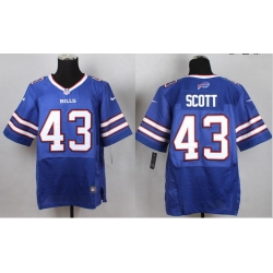 New Buffalo Bills #43Scott Royal Blue Team Color Men Stitched NFL New Elite jersey