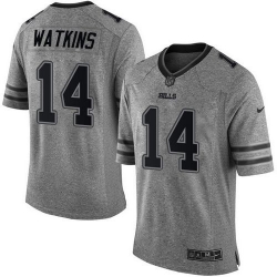 Nike Bills #14 Sammy Watkins Gray Mens Stitched NFL Limited Gridiron Gray Jersey