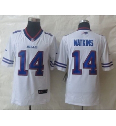 Nike Bills #14 Sammy Watkins White Mens Stitched NFL Vapor Untouchable Limited Jersey