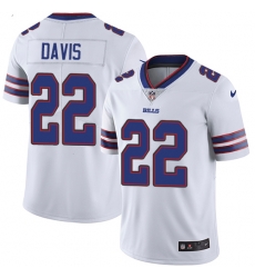 Nike Bills #22 Vontae Davis White Mens Stitched NFL Vapor Untouchable Limited Jersey