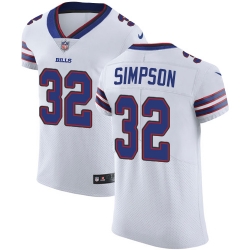 Nike Bills #32 O J Simpson White Mens Stitched NFL Vapor Untouchable Elite Jersey