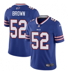 Nike Bills #52 Preston Brown Royal Blue Team Color Mens Stitched NFL Vapor Untouchable Limited Jersey