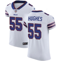 Nike Bills #55 Jerry Hughes White Mens Stitched NFL Vapor Untouchable Elite Jersey