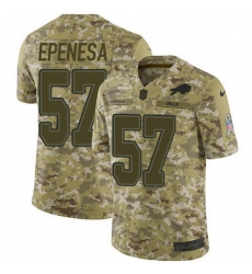Nike Bills 57 A J  Epenesas Camo Men Stitched NFL Limited 2018 Salute To Service Jersey