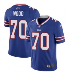 Nike Bills #70 Eric Wood Royal Blue Team Color Mens Stitched NFL Vapor Untouchable Limited Jersey