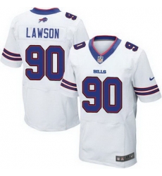 Nike Bills #90 Shaq Lawson White Mens Stitched NFL New Elite Jersey