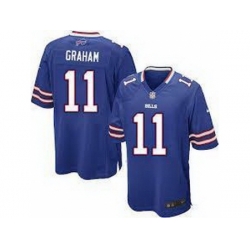 Nike Buffalo Bills 11 T.J. Graham Blue Elite NFL Jersey