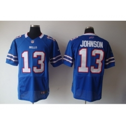 Nike Buffalo Bills 13 Steve Johnson Blue Elite NFL Jersey