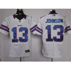 Nike Buffalo Bills 13 Steve Johnson White Elite NFL Jersey