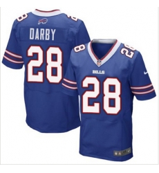 Nike Buffalo Bills #28 Ronald Darby Royal Blue Team Color Mens Stitched NFL New Elite Jersey
