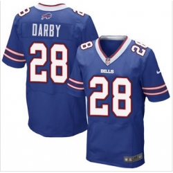Nike Buffalo Bills #28 Ronald Darby Royal Blue Team Color Mens Stitched NFL New Elite Jersey