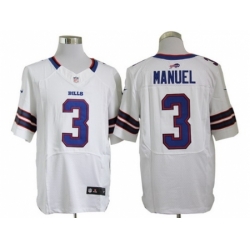 Nike Buffalo Bills 3 EJ Manuel White Elite NFL Jersey