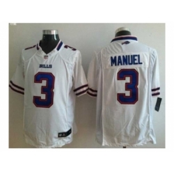 Nike Buffalo Bills 3 EJ Manuel white Game NFL Jersey