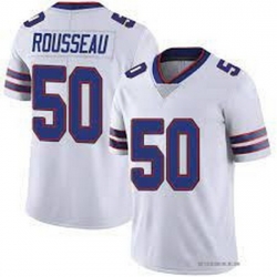 Nike Buffalo Bills 50 Gregory Rousseau White Vapor Limited Men Jersey