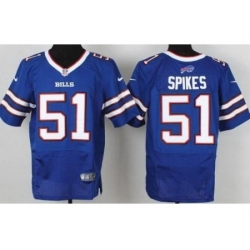 Nike Buffalo Bills 51 Brandon Spikes Blue Elite NFL Jersey