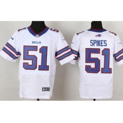 Nike Buffalo Bills 51 Brandon Spikes White Elite NFL Jersey