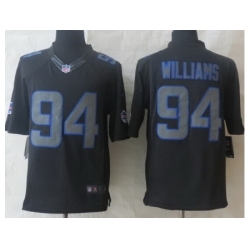 Nike Buffalo Bills 94 Williams Black Limited Impact NFL Jersey