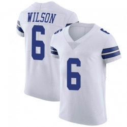 Nike Cowboys 6 Donavan Wilson White Men Stitched With Established In NFL New Elite Jersey