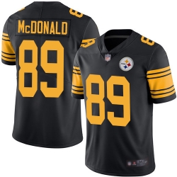 Steelers 89 Vance McDonald Black Men Stitched Football Limited Jersey