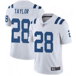 Youth Nike Colts 28 Jonathan Taylor White Men Stitched NFL Vapor Untouchable Limited Jersey