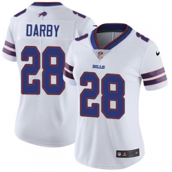 Nike Bills #28 Ronald Darby White Womens Stitched NFL Vapor Untouchable Limited Jersey