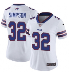 Nike Bills #32 O  J  Simpson White Womens Stitched NFL Vapor Untouchable Limited Jersey