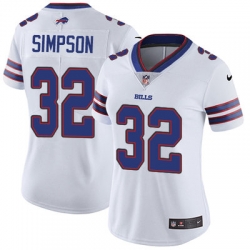 Nike Bills #32 O  J  Simpson White Womens Stitched NFL Vapor Untouchable Limited Jersey