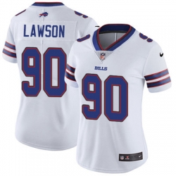 Nike Bills #90 Shaq Lawson White Womens Stitched NFL Vapor Untouchable Limited Jersey