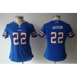 Nike Women Buffalo Bills 22# Jackson Blue Jersey
