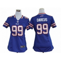 Nike Women NFL Buffalo Bills #99 Marcell Dareus Blue Jerseys