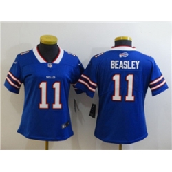 Women Buffalo Bills 11 Cole Beasley Blue Limited Jersey