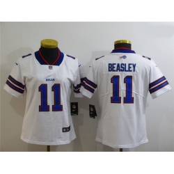 Women Buffalo Bills 11 Cole Beasley White Vapor Untouchable Limited Jersey