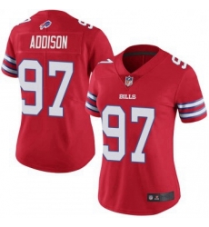 Women Buffalo Bills Mario Addison Red Limited Color Rush Vapor Untouchable Jersey By Nike