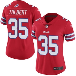 Women Mike Tolbert Red Jersey Rush #35 NFL Buffalo Bills Nike