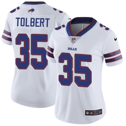 Women NFL Buffalo Bills Nike 35 Mike Tolbert White Jersey