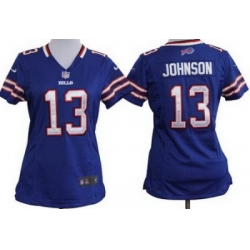 Women Nike Buffalo Bills 13# Steve Johnson Nike NFL Jerseys