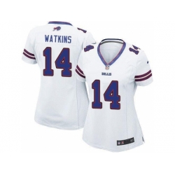 Women Nike Buffalo Bills #14 Sammy Watkins White NFL Jerseys