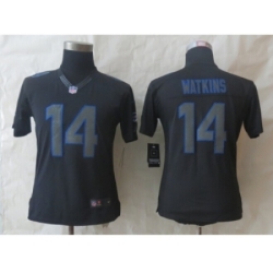 Women Nike Buffalo Bills #14 Watkins Black Jerseys(Impact Limited)