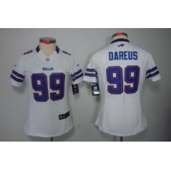 Women Nike Buffalo Bills 99 Marcell Dareus White Color Limited Jerseys