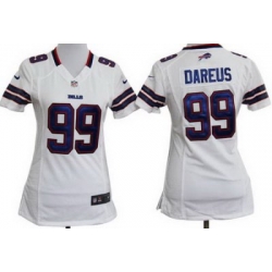 Women Nike Buffalo Bills 99 Marcell Dareus White Nike NFL Jerseys