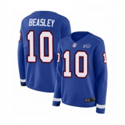 Womens Buffalo Bills 10 Cole Beasley Limited Royal Blue Therma Long Sleeve Football Jersey
