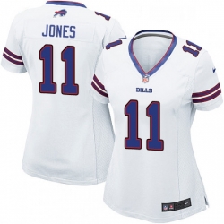 Womens Nike Buffalo Bills 11 Zay Jones Game White NFL Jersey