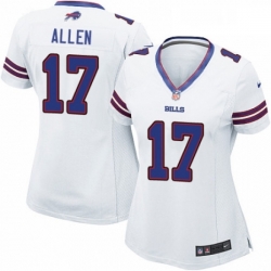Womens Nike Buffalo Bills 17 Josh Allen Game White NFL Jersey