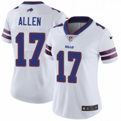 Womens Nike Buffalo Bills 17 Josh Allen White Vapor Untouchable Limited Player NFL Jersey