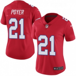 Womens Nike Buffalo Bills 21 Jordan Poyer Limited Red Rush Vapor Untouchable NFL Jersey
