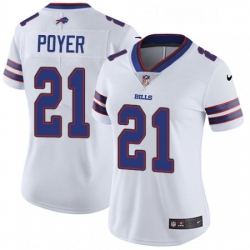 Womens Nike Buffalo Bills 21 Jordan Poyer White Vapor Untouchable Limited Player NFL Jersey