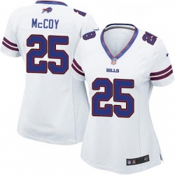 Womens Nike Buffalo Bills 25 LeSean McCoy Game White NFL Jersey