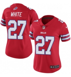 Womens Nike Buffalo Bills 27 TreDavious White Limited Red Rush Vapor Untouchable NFL Jersey