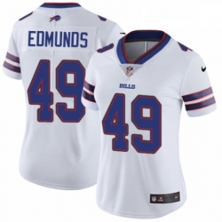 Womens Nike Buffalo Bills 49 Tremaine Edmunds White Vapor Untouchable Elite Player NFL Jersey
